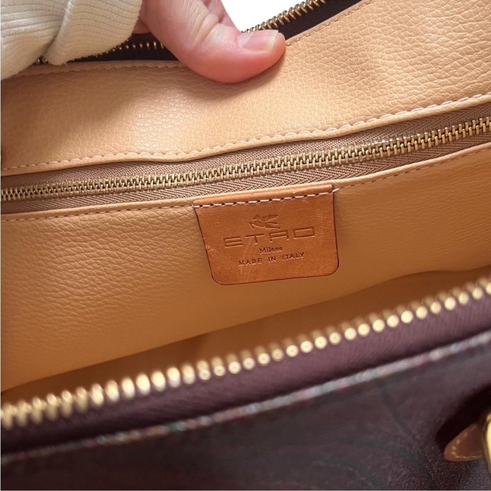 Etro Milano Bowling Top Handle Bag - Picture 8 of 9